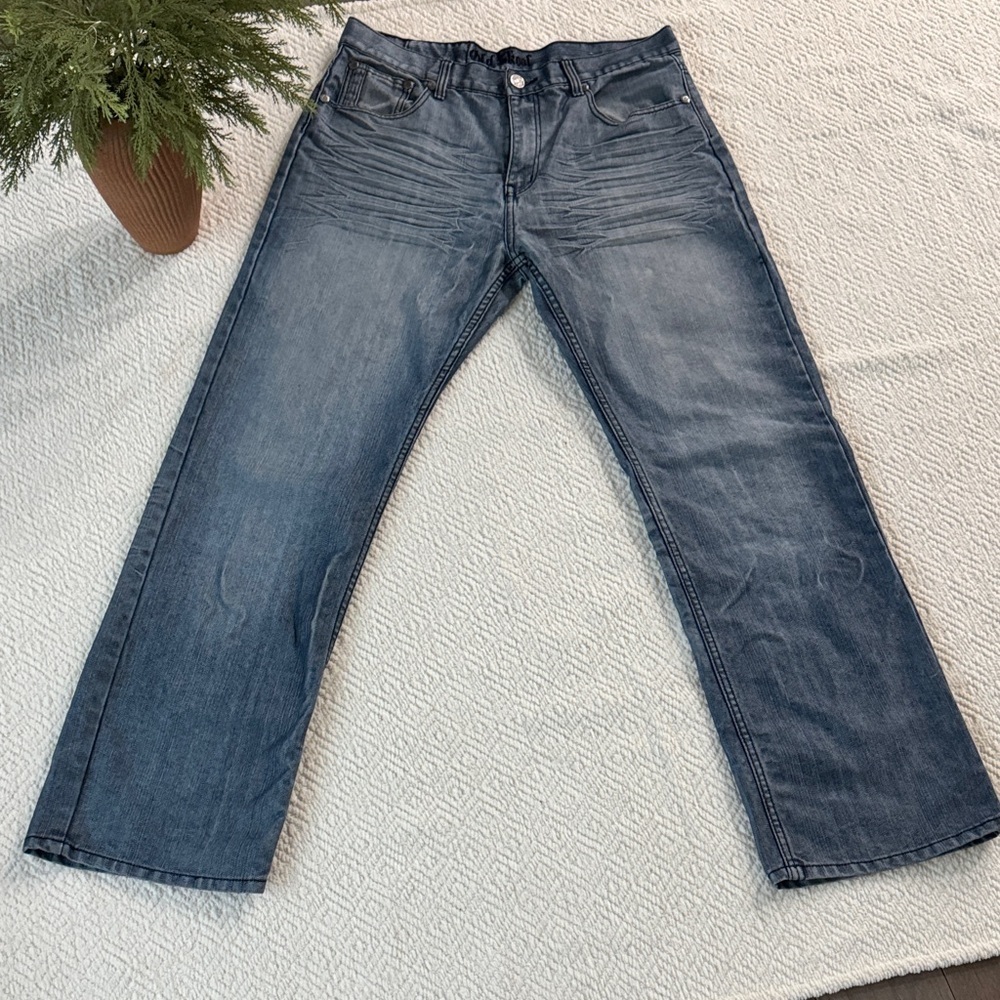 Vintage Old Skool Blue Men's Straight Jeans Size 36